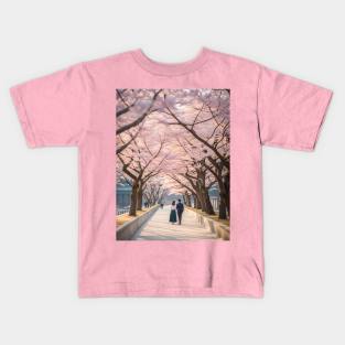 Cherry Blossom Seoul Kids T-Shirt